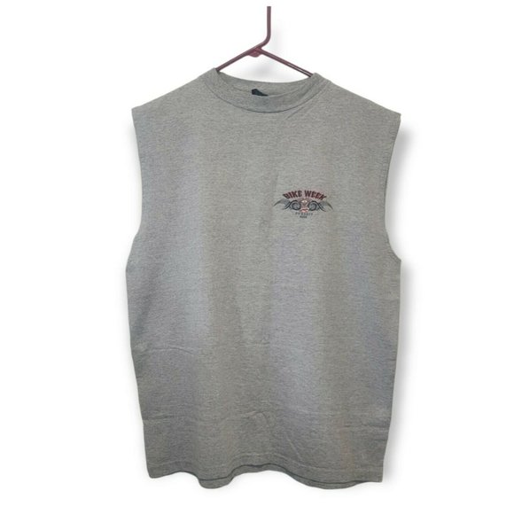 Sturgis Bike Week Motorcycle Rally 2009 L T-shirt Bald Eagle Biker Sleeveless - Picture 2 of 6